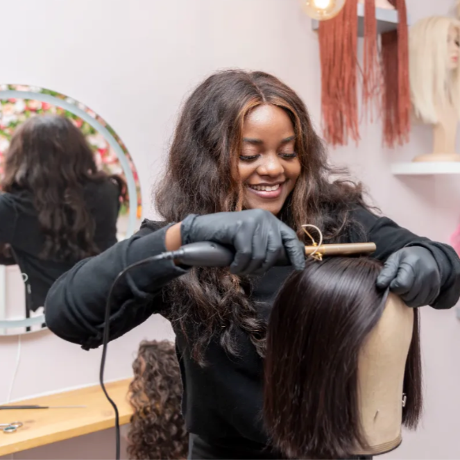 Cranial Prosthesis Wig install at Glorious Hair Restoration Salon in Sayreville, NJ