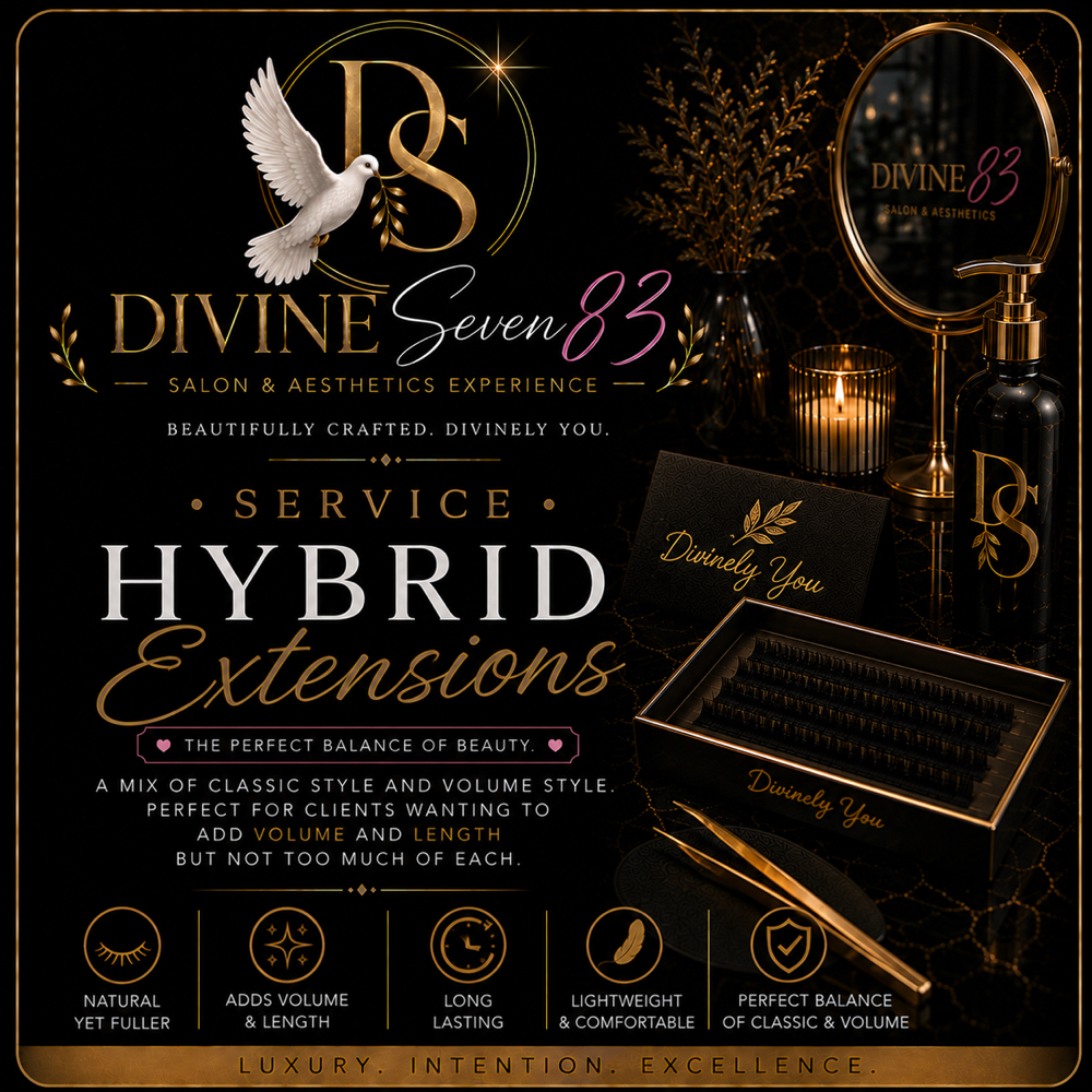 Hybrid Extensions at Divine Sevyn83 Salon & Aesthetics in Alexandria, LA