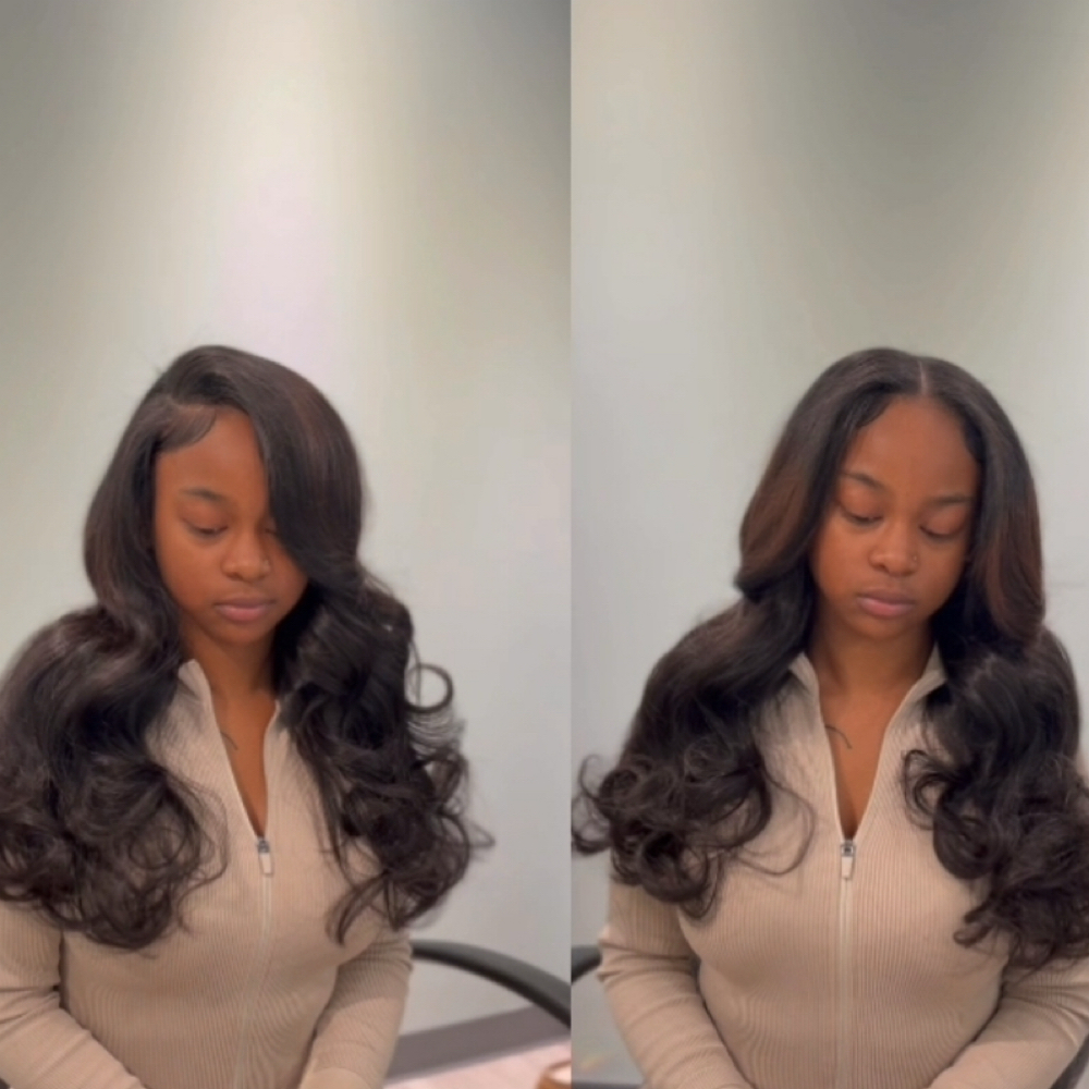 2 part Weave Install at IC & co. est 2014 in Nottingham, MD