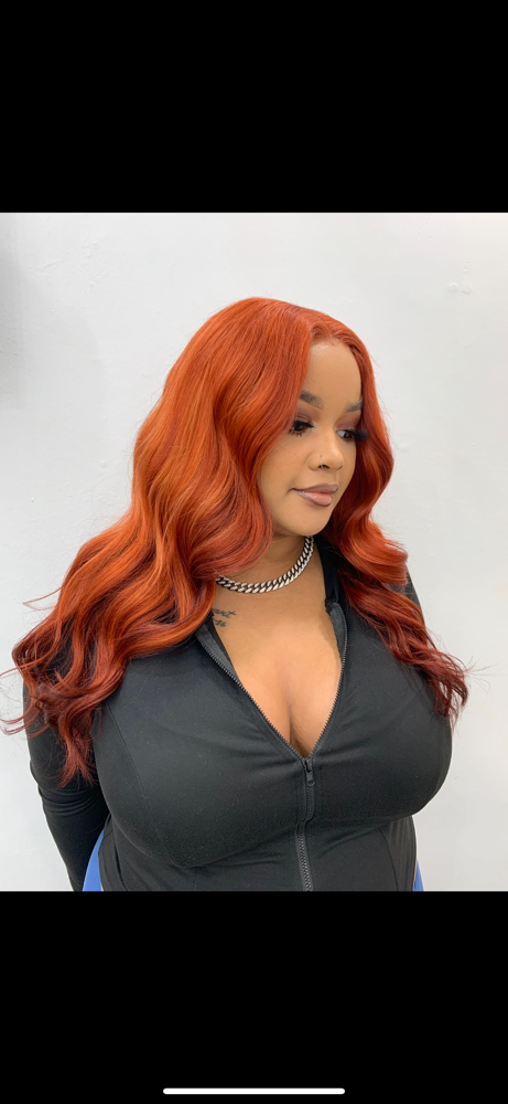 Closure Wig Unit Install & Style at Coiled Beauty Studio in Cordova, TN