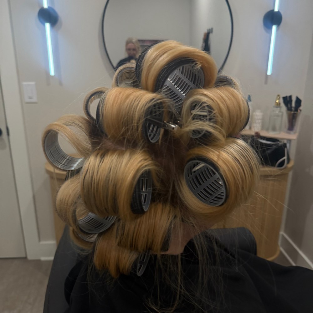 Blowout at Hair By Care in Sand Lake, MI