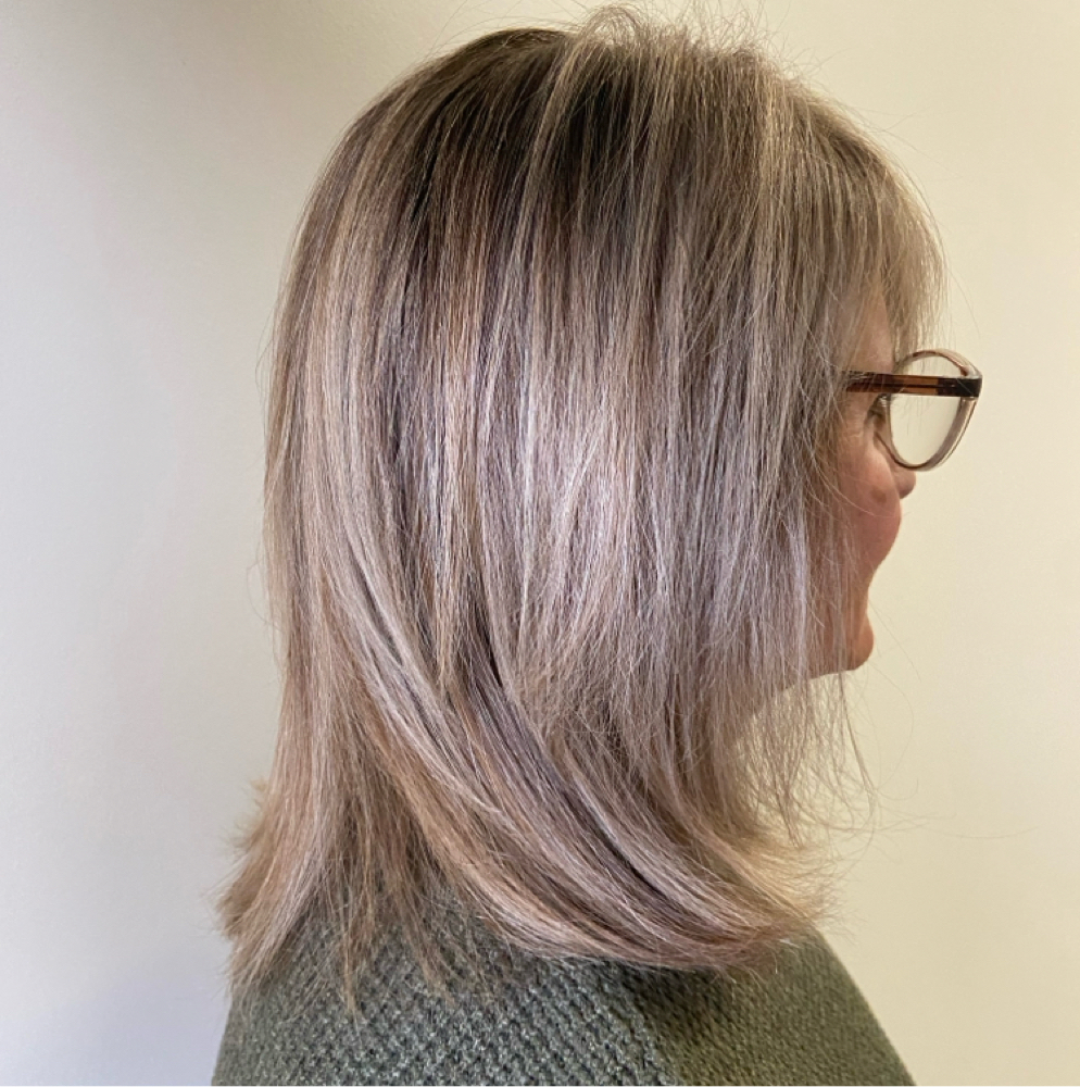 Lived-In Gray By Christine at CMC Hair Designs in Rapid City, SD