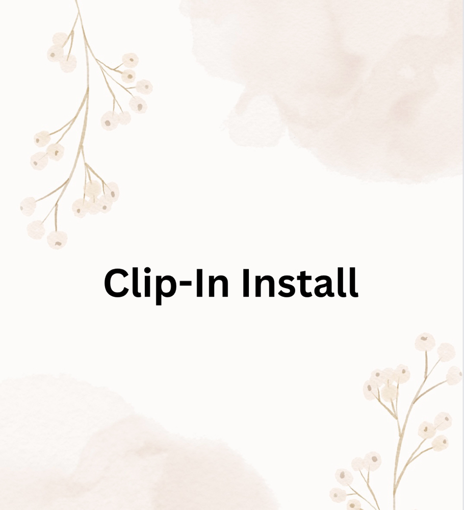 Clip In Install Sides Only