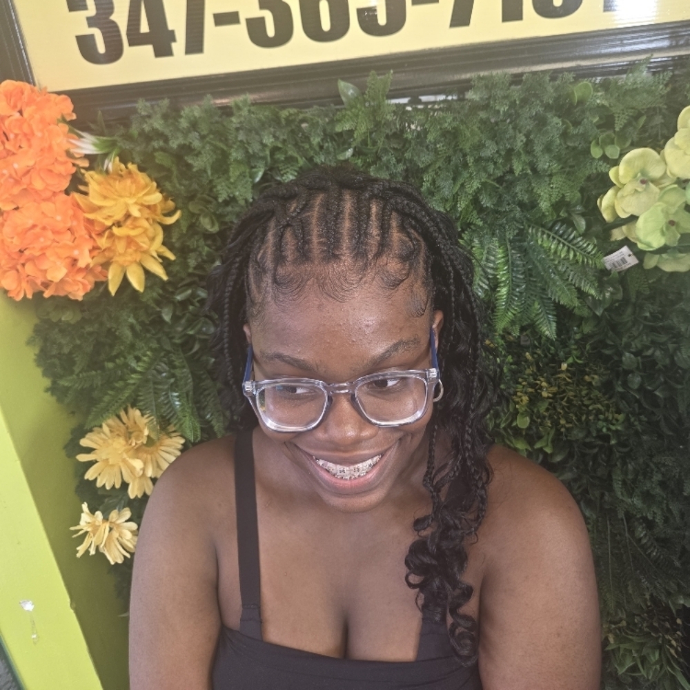 Fulani Weave In The Back ( Kids) at D&M Hairstudio in Brooklyn, NY