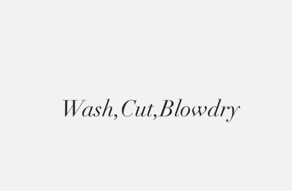 Wash,cut,blowdry