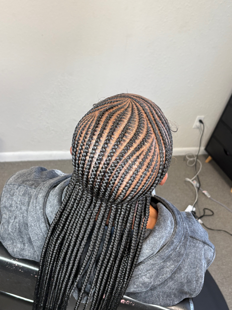24-28 Stitch braids/feed in braids at Styles by Key in Monroeville, PA