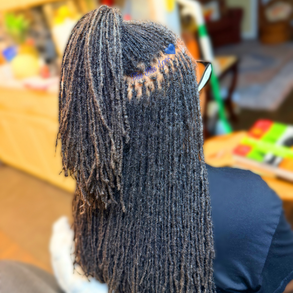 Micro Loc Retie at Tru Blu Locs And Lashes in Montgomery, AL