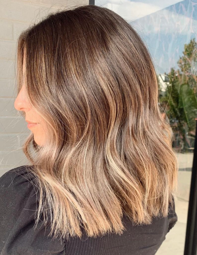 Partial Balayage & Root Touch up