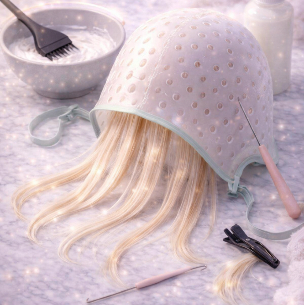 Cap Highlights at Heavenly Hair Salon and Boutique in Hanover, PA