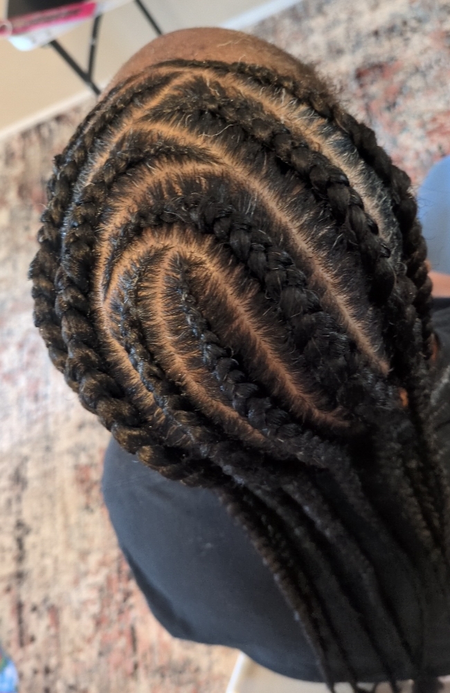 Women's Feed In Braids 4-6 Simple
