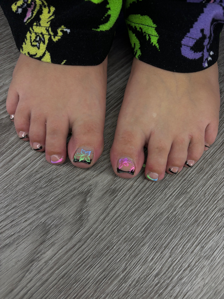 Gel Polish Toes (waterless)