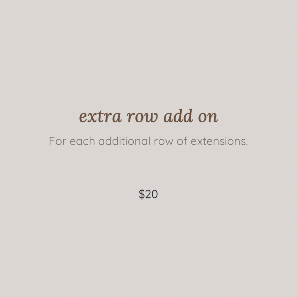 Extra Row Add On