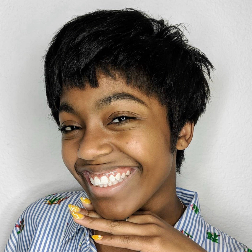 BANG TRIM at Texture House Salon in Spring, TX