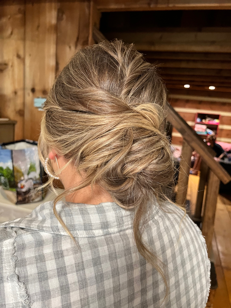 Bridal updo at Hair by Brittany Pugh in Princeton, KY