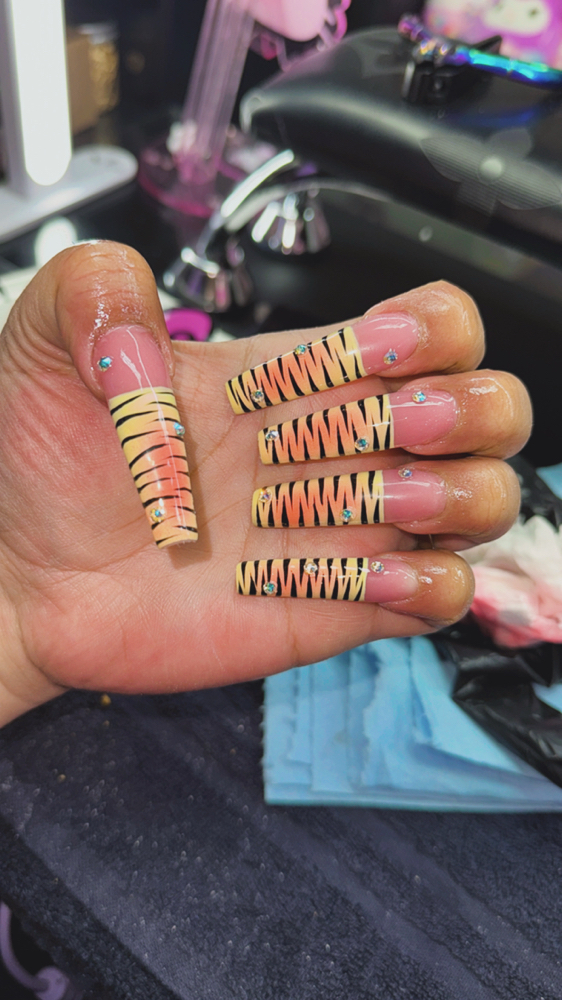 Full Set Acrylic at Yazzy Nails in Fayetteville, NC