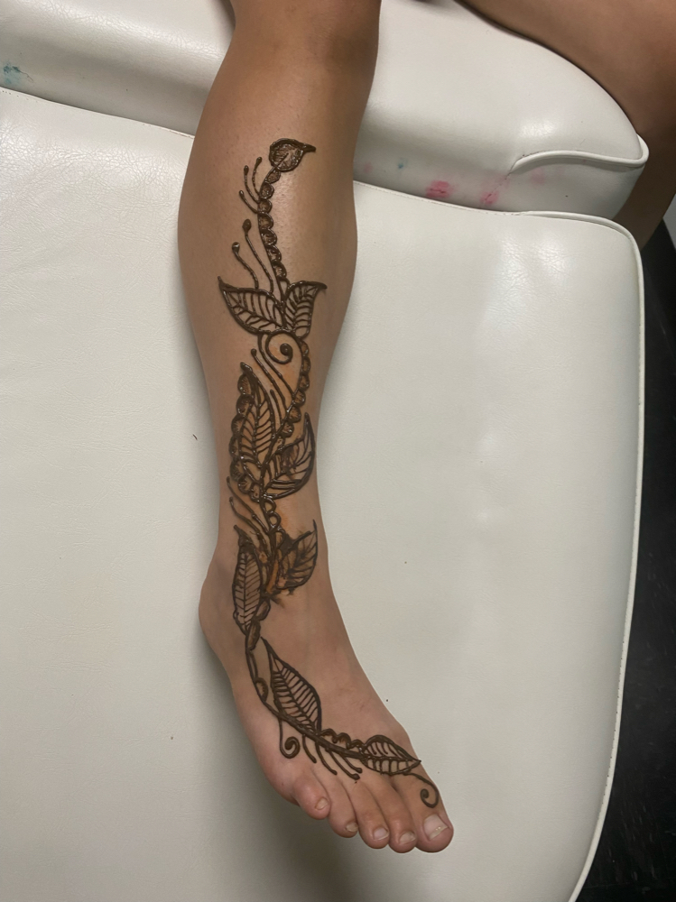 Leg/Foot Henna