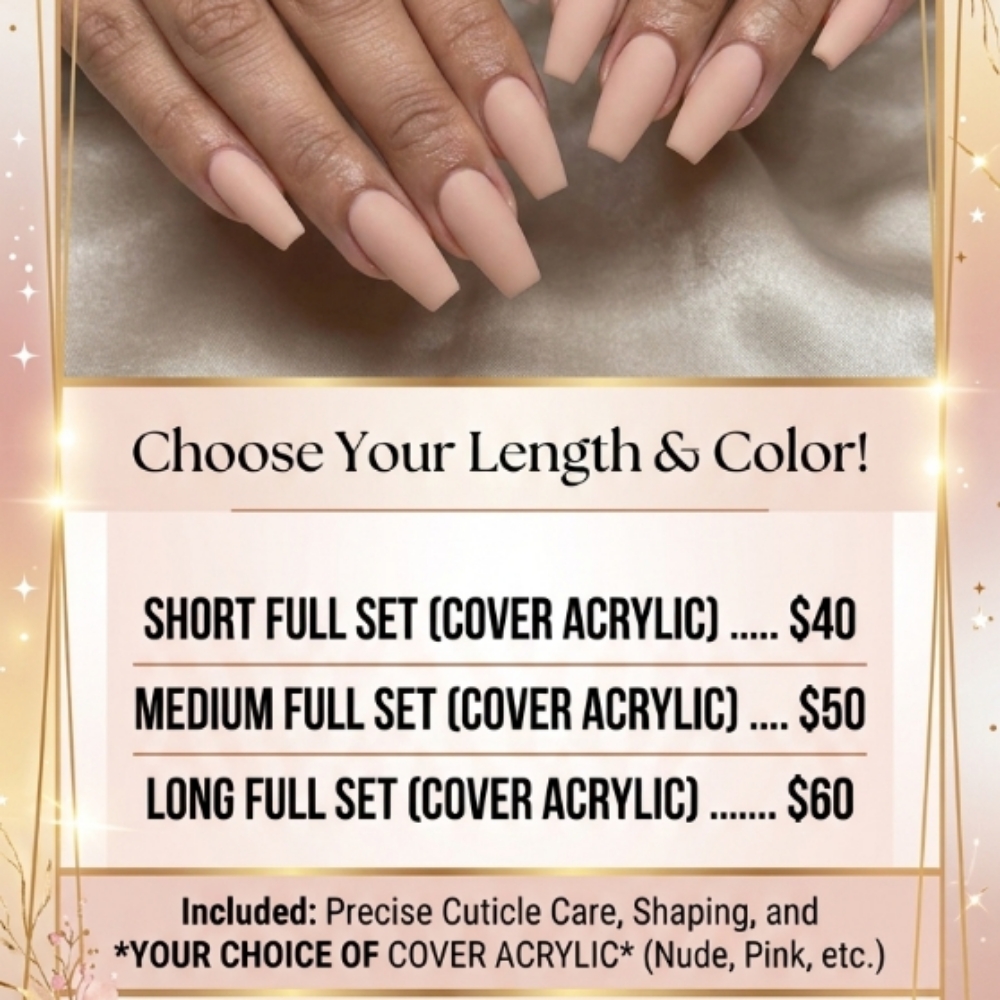 Medium Cover Full Set Special at LaShaea's Pretty Paws in Canton, OH