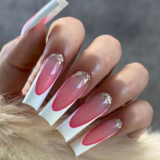 Deep French at Platinum Nails in Jacksonville, FL