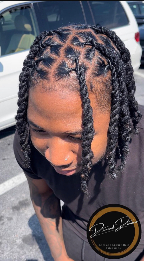Retwist Under Ear/collar 70 Or Less