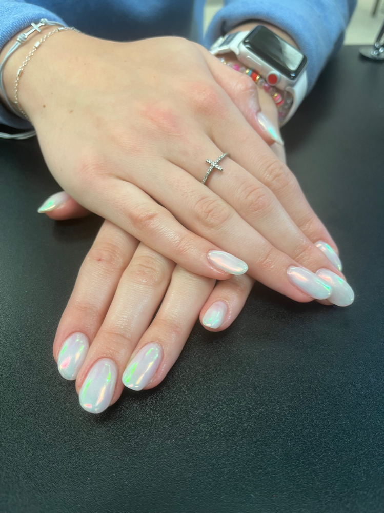 Gel Mani with 2 Luminary Base Coats