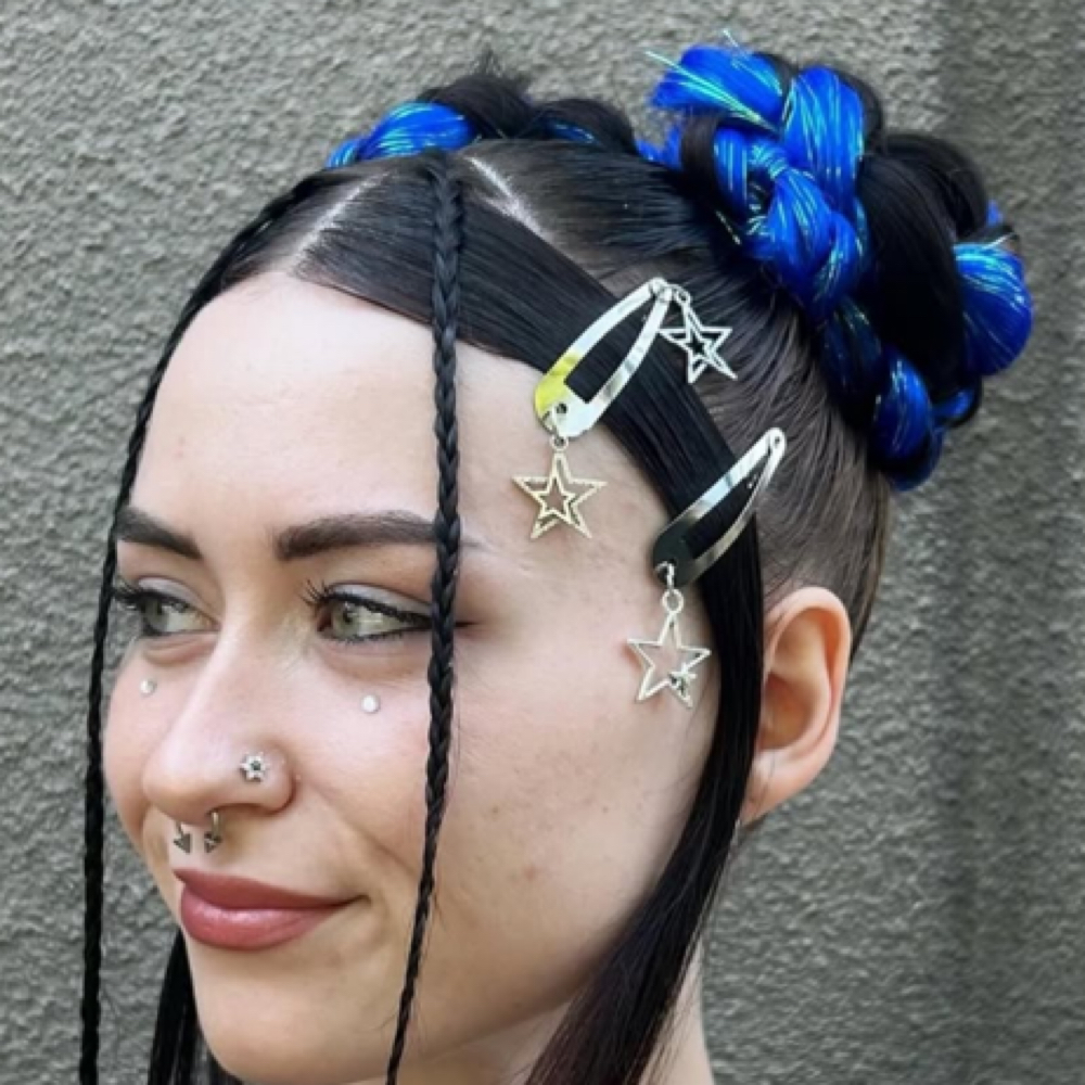 Braided Buns/Ponytail/Pigtails at Rainbow Balayage in Charlotte, NC