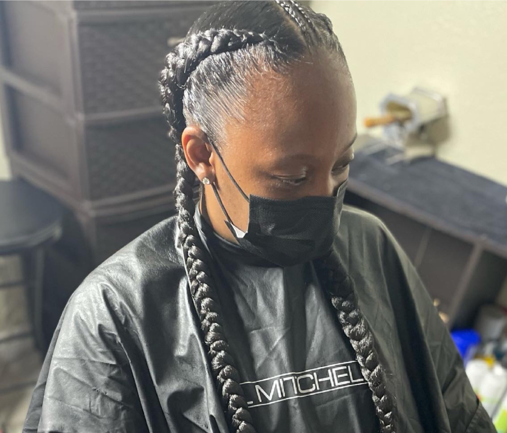 2 Feed In Braids