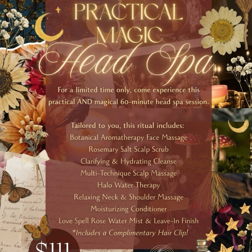 🌙Practical Magic Head Spa Ritual🌙 at Alchemy Head Spa & Salon in Mount Dora, FL
