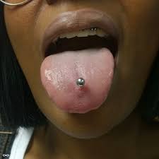 Middle Tongue Piercing