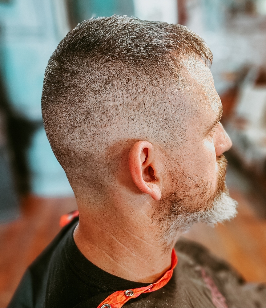 Mens Hair Cut at Hair Headquarters in Harper, KS