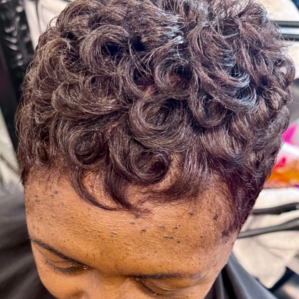Single process color Retouch/mold&style at The edge beauty concept salon ny in Massapaqua, NY