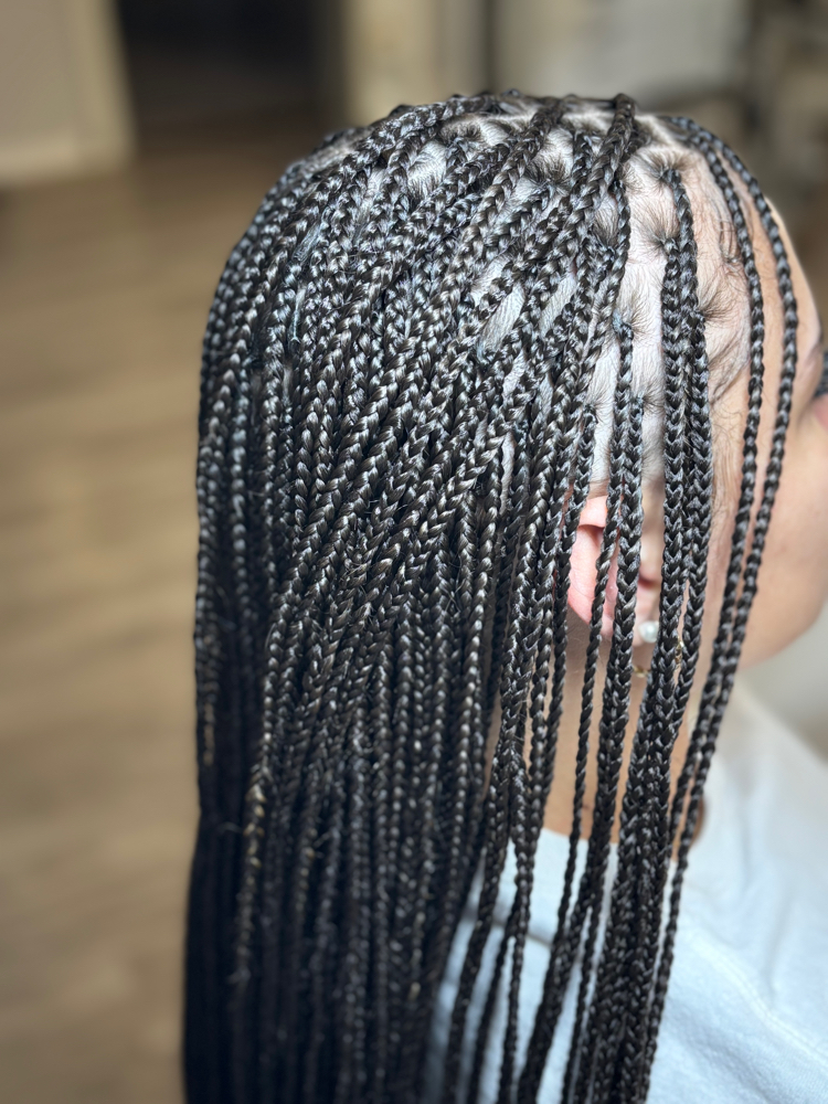 Small Knotless Box Braids