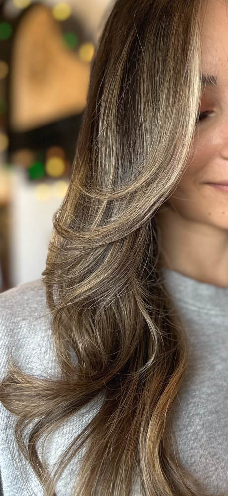 partial balayage/highlight