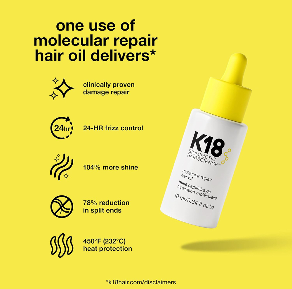 K18 Molecular Repair Hair Oil at Saylor Grace in Maryville, TN