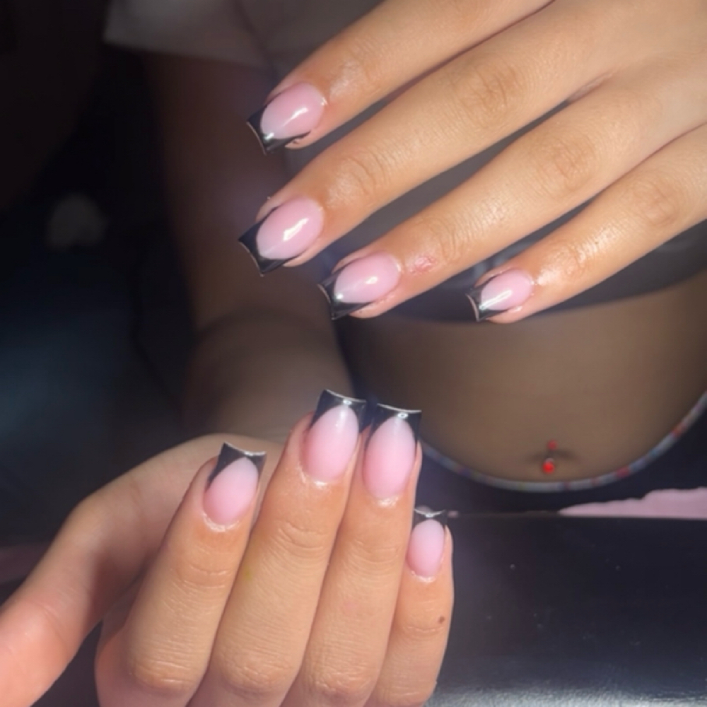 Short Plain French at Unique Nails Studio in Winston Salem, NC