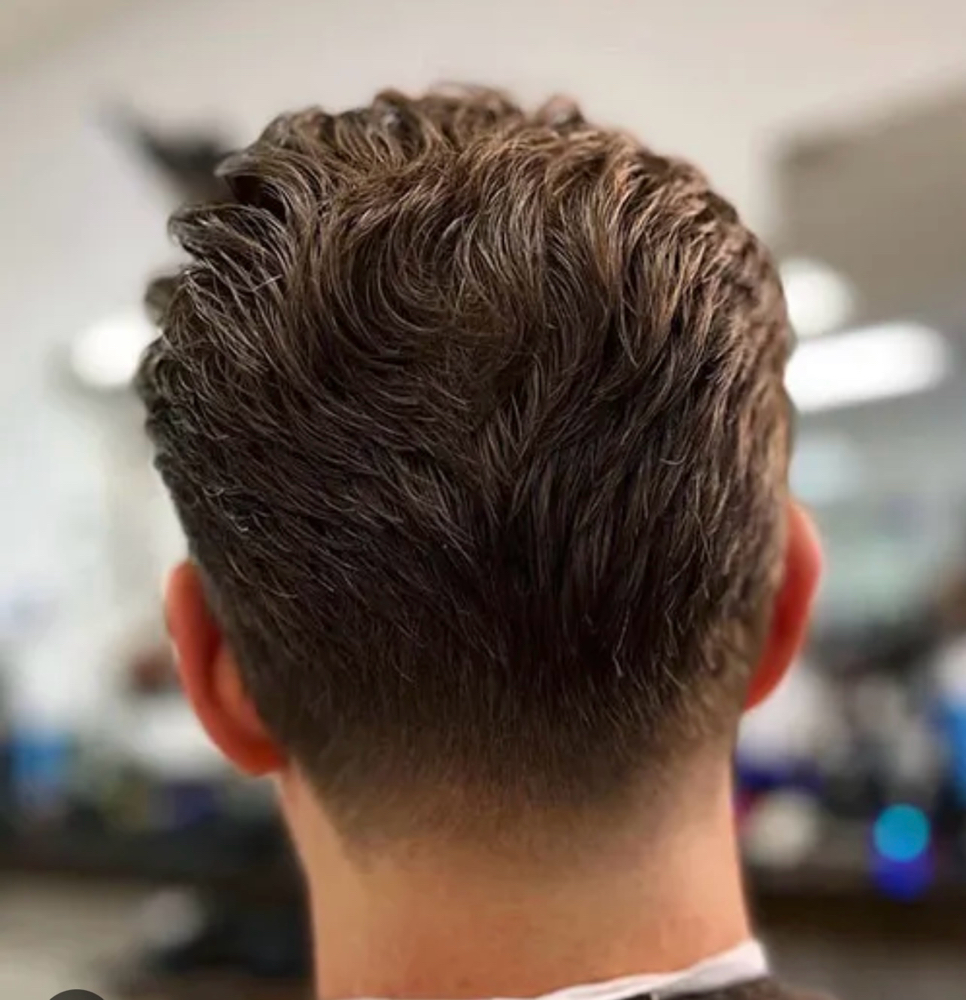 Men’s haircut at Hair by Sherri Salyer @ Wildflowers Salon in Bigfork, MT