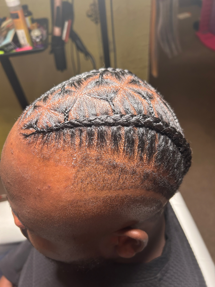 2 Braids With Design