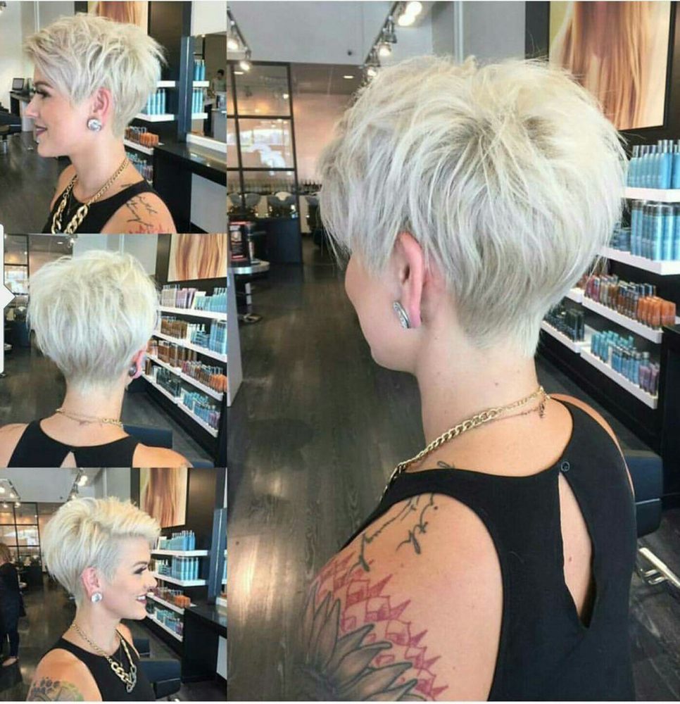 Platinum on Short Hair