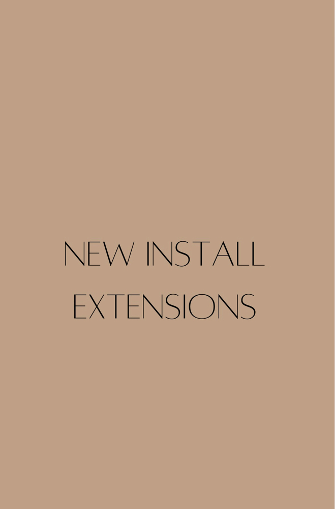 NEW INSTALL EXTENSIONS