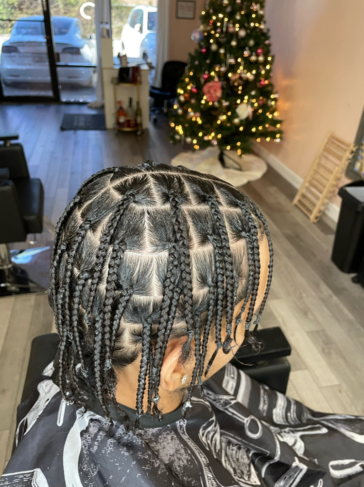 Men’s Medium Box Braids