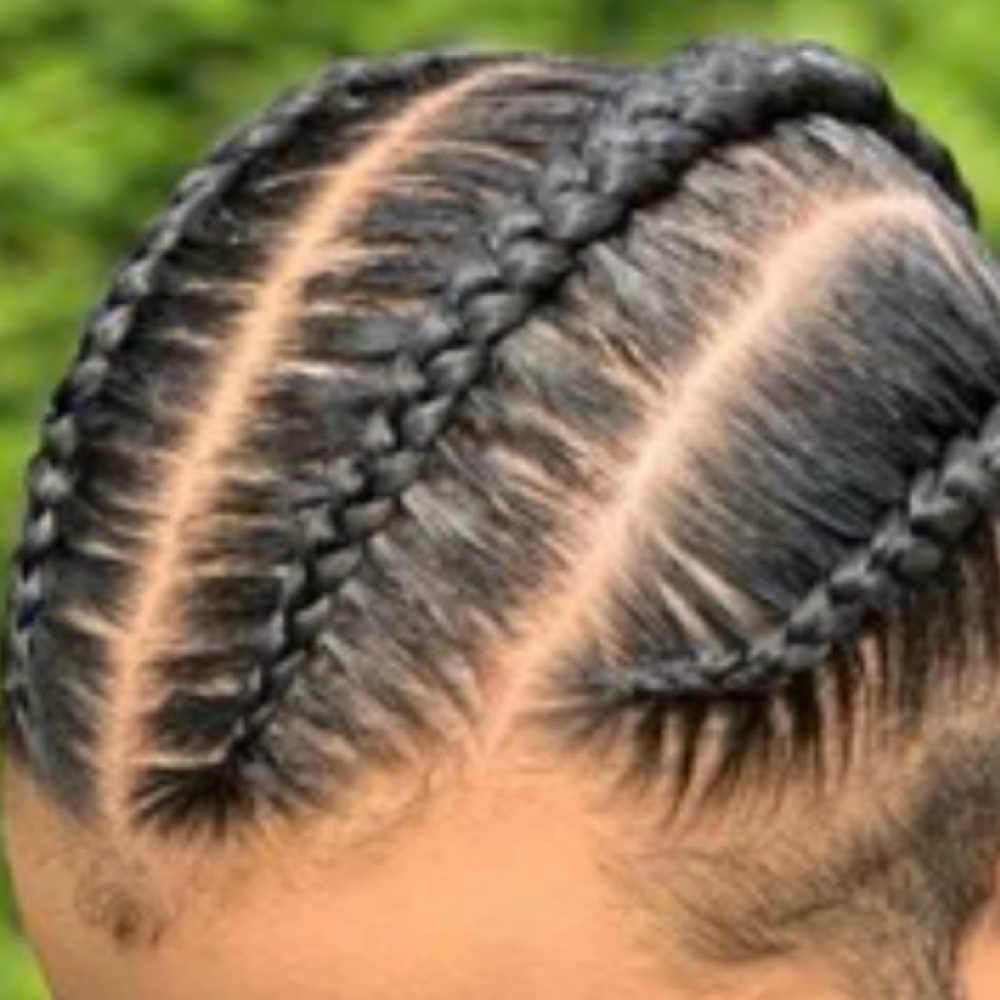 4 Corn Rows For Men at Sarafina African Hair Braiding in Chandler, AZ