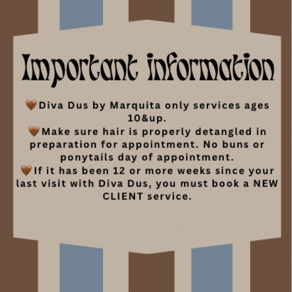 Important (READ, DO NOT BOOK) at Diva Dus By Marquita in San Antonio, TX