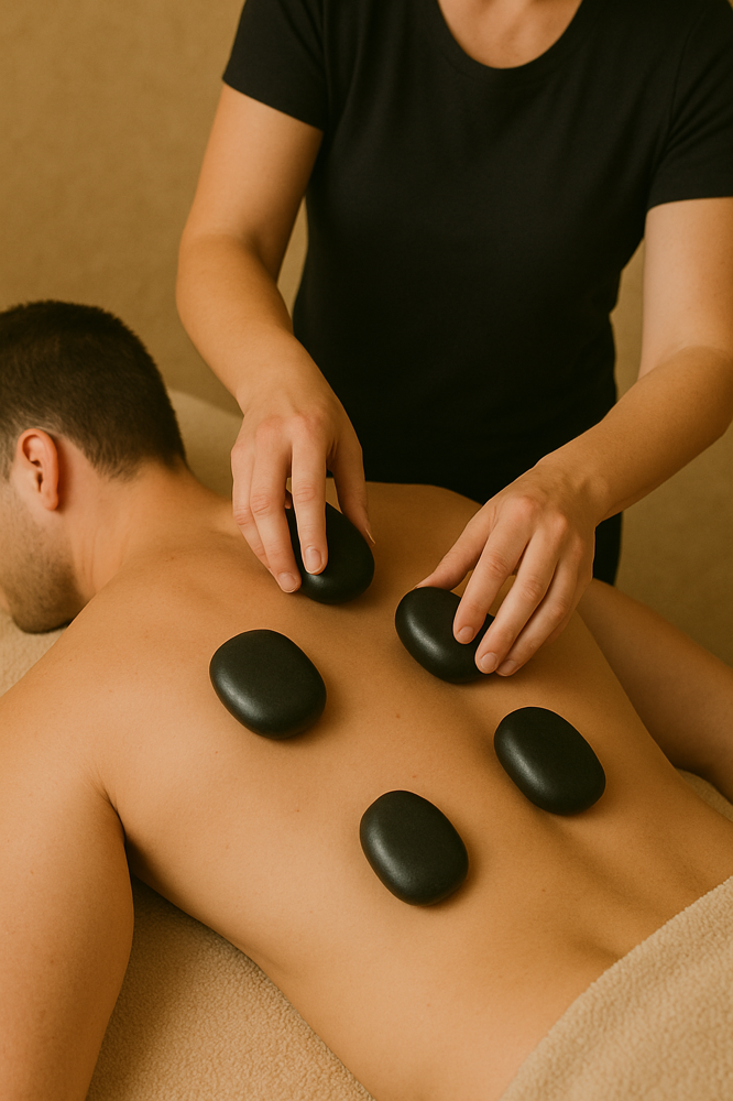 One Hour Synergy Stone Massage