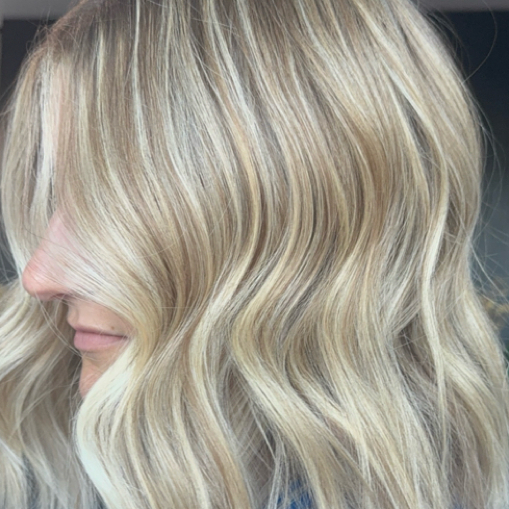 Partial Custom Blonding and Haircut at Radiant Hair Studio in Madison, WI