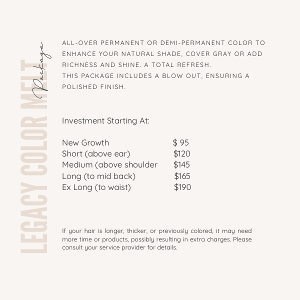 Luxe Color Melt at Luxe & Legacy Salon in Spring, TX