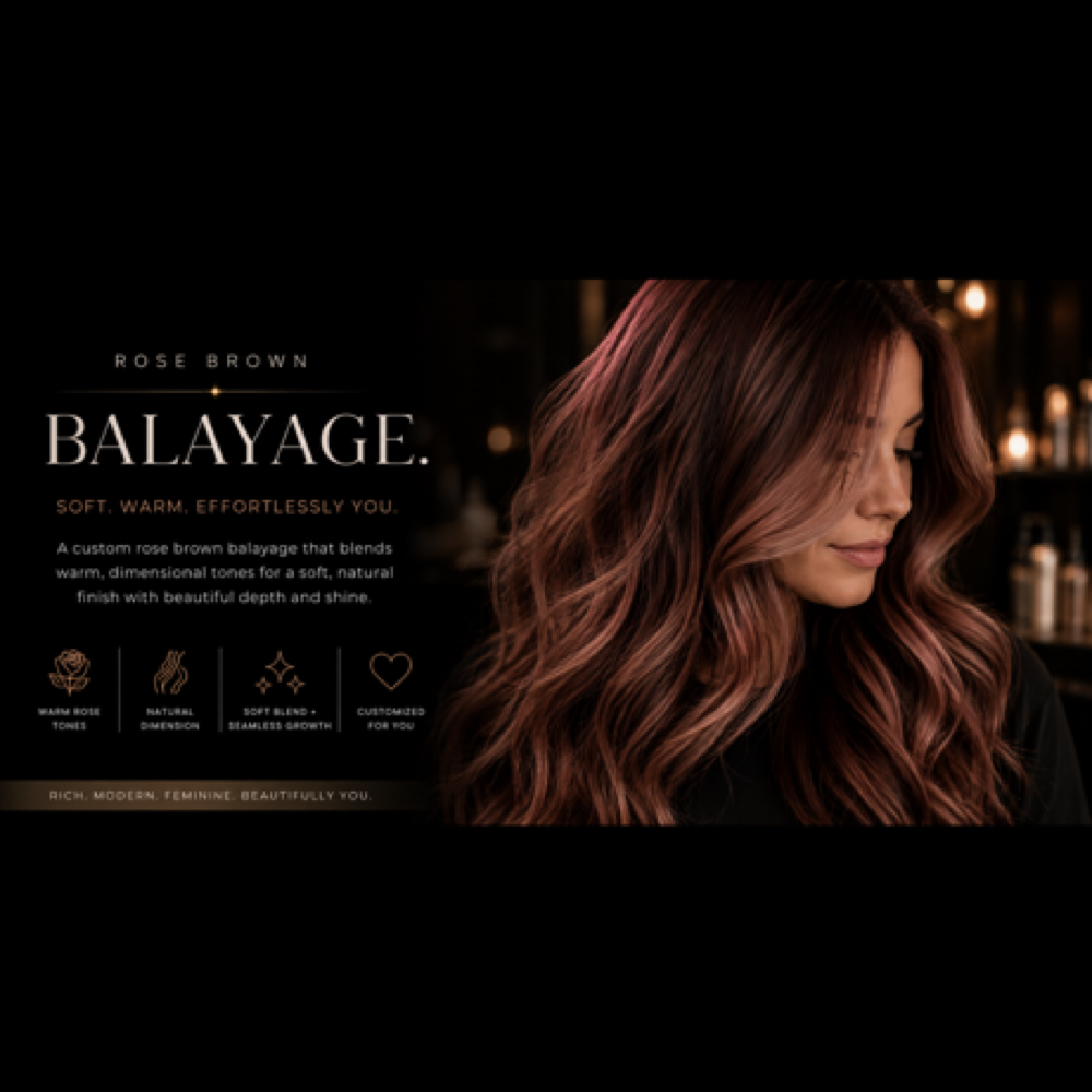 Hair Rose Brown Balayage at Color Me Caroline in Carrollton, GA
