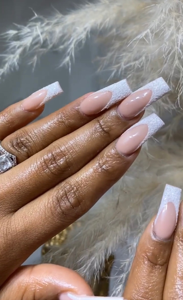Long/XL French Nails Design