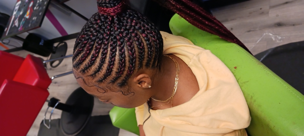 Kids Cornrow Hair Added Sm