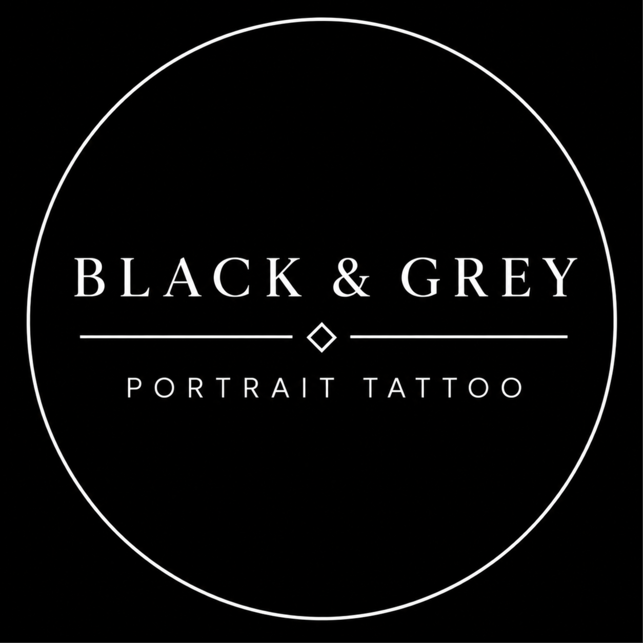 Black & Grey Portrait Tattoo at Uzi's Tattoos in Los Angeles, CA