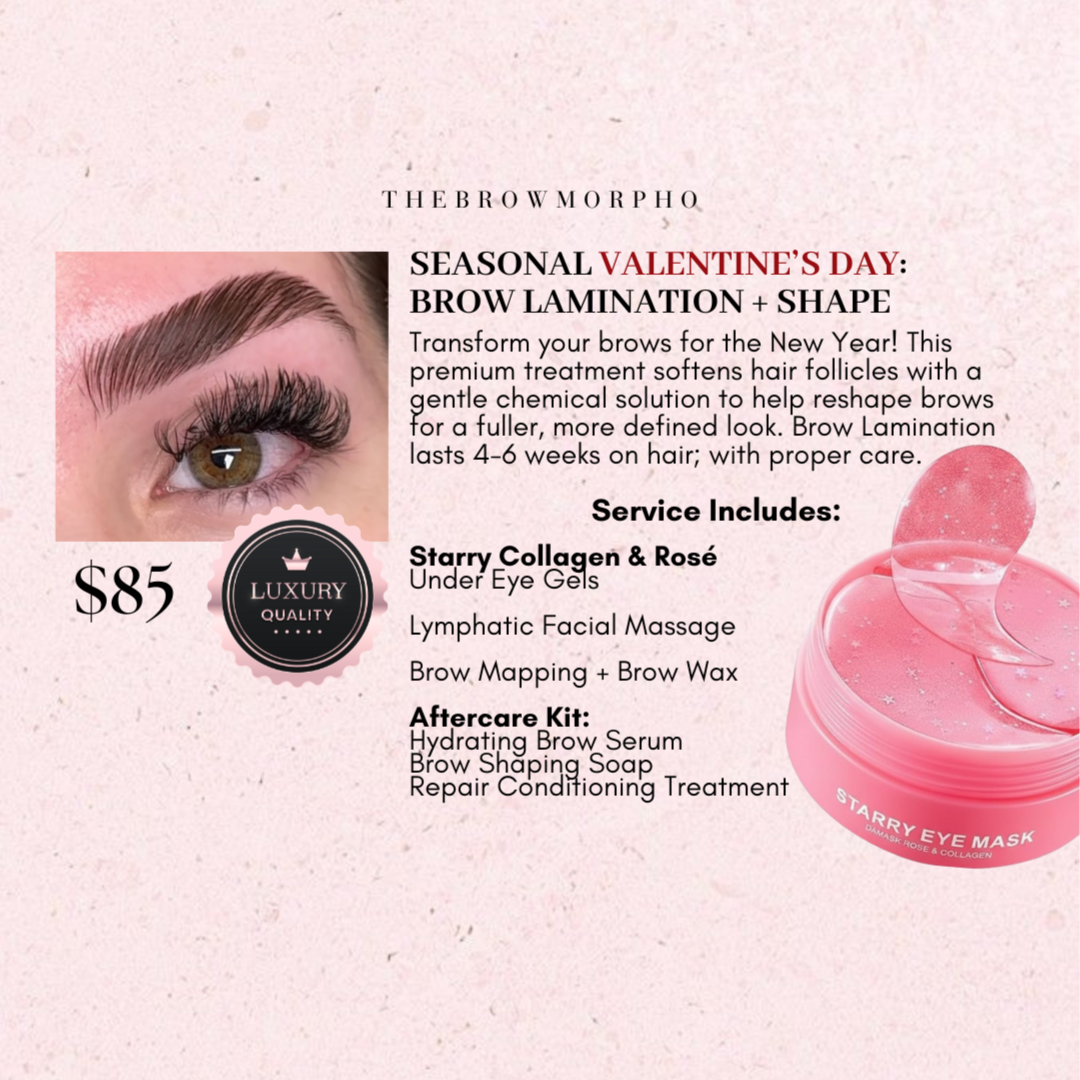 FEBRUARY: BROW LAMINATION+SHAPE