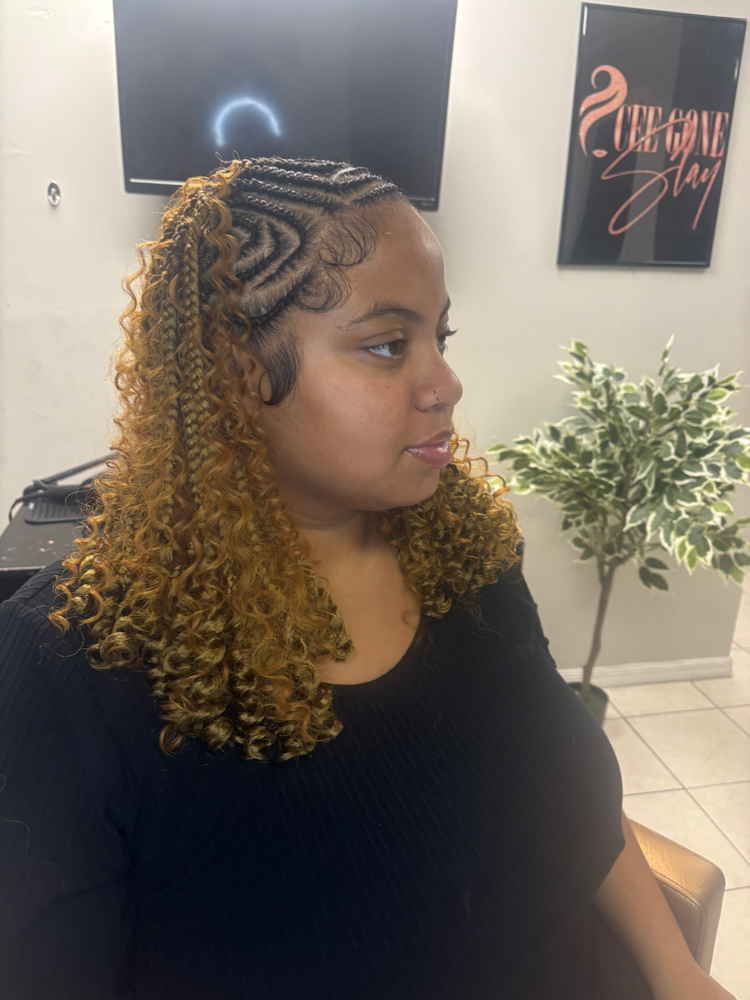 Short Boho Fulani Braids